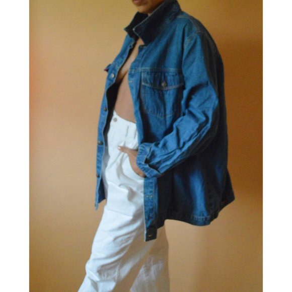 Vintage Pocketed Denim Shirt - Picture 1 of 2